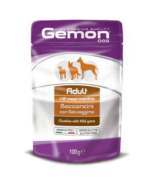 Gemon Dog Pouch паучи для собак кусочки дичи 100г