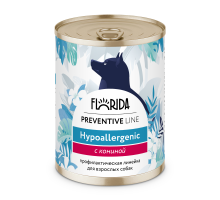 Hypoallergenic Консервы FLORIDA для собак при пищевой аллергии, с кониной 340 г