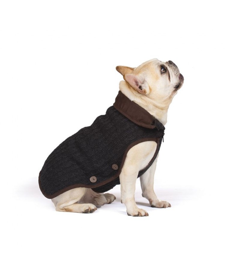 Вязаная нано-куртка Dog Gone Smart Nano Knit Sweater , 22', серый