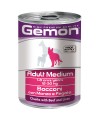 Gemon Dog Medium консервы для собак средних пород кусочки говядины с печенью 415г