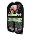 AlphaPet Superpremium (АльфаПет) 0,1кг кролик и яблоко мясные кусочки в соусе для собак