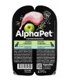 AlphaPet Superpremium (АльфаПет) 0,1кг кролик и яблоко мясные кусочки в соусе для собак