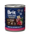 Brit Premium By Nature консервы с сердцем и печенью для взрослых собак всех пород, 850 гр