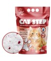 Наполнитель для кошачьих туалетов Cat Step Arctic Strawberry 3,8л, силикагелевый впитывающий