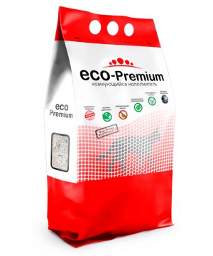 ECO Premium GREEN наполнитель древесный без запаха 20 кг 55 л