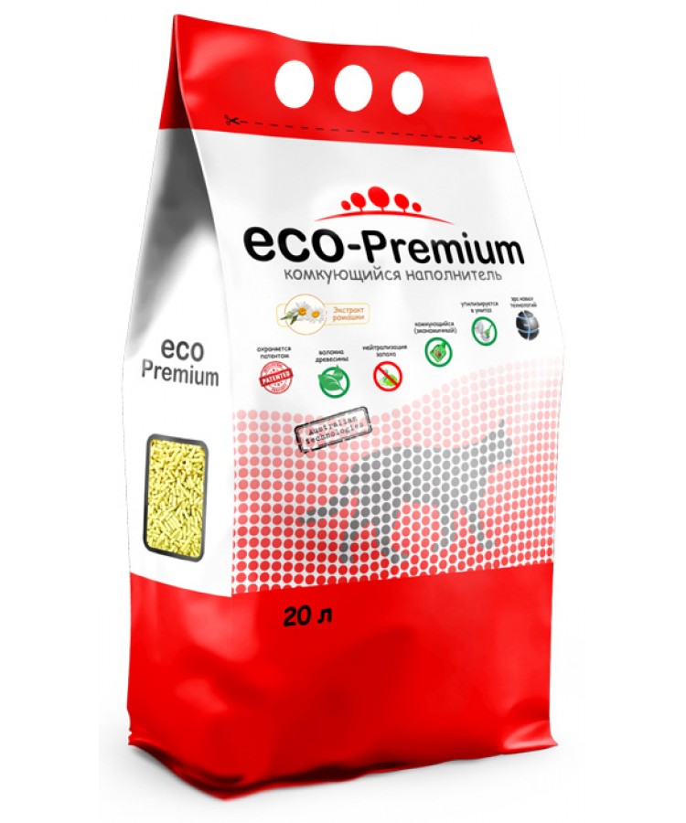 ECO Premium Ромашка наполнитель древесный ромашка 7,6 кг 20 л