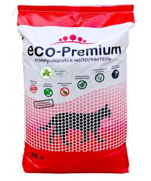 ECO Premium Алоэ наполнитель древесный алоэ 20,2 кг 55 л