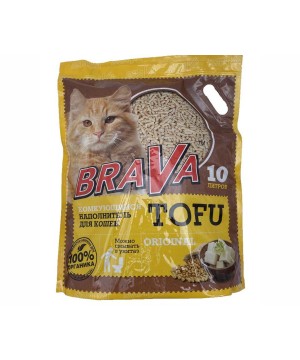 Наполнитель комкующийся ТОФУ Brava (Брава) 10Л ORIGINAL (4 кг)