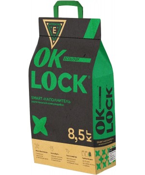 Наполнитель Питомец Ok-Lock растительный, 8,5кг (20 л)